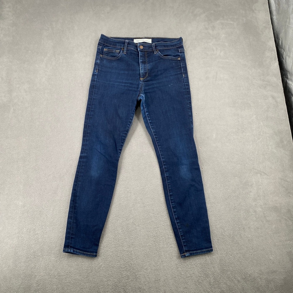 Gap 1969 True Skinny Super High Rise Jeans Dark Wash Petite 27P 7955